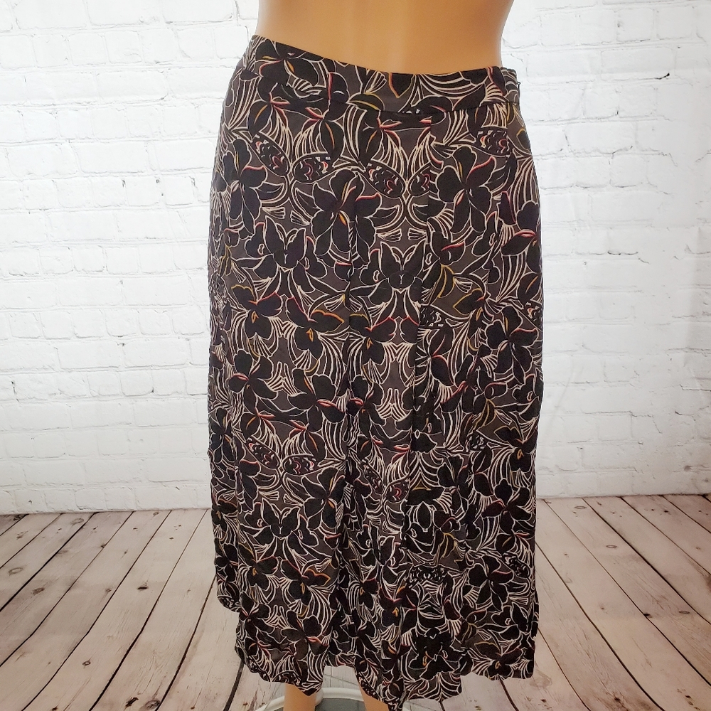 Classiques Entier 100% Silk Stretch Waist Skirt